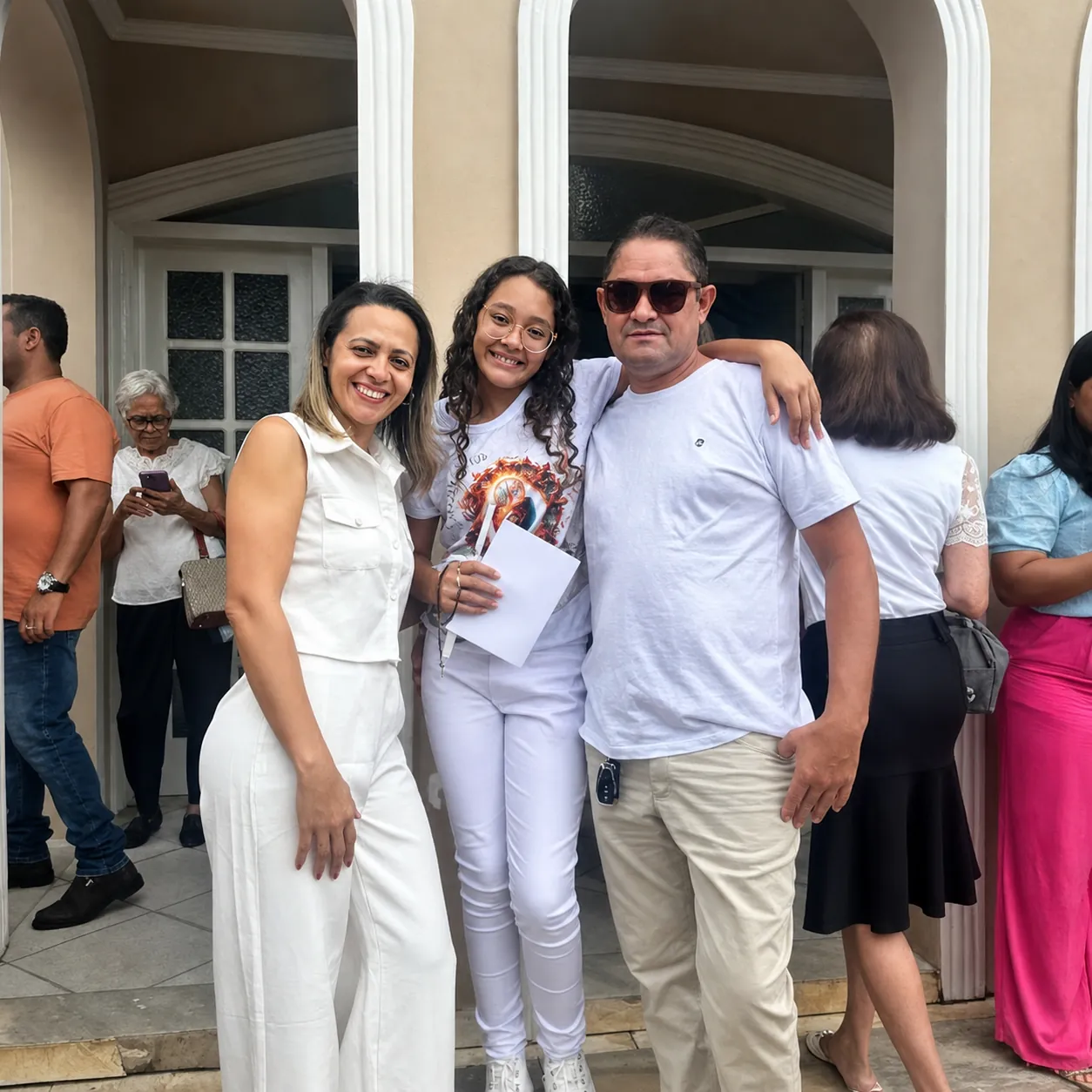Adário com a família em Ilhéus